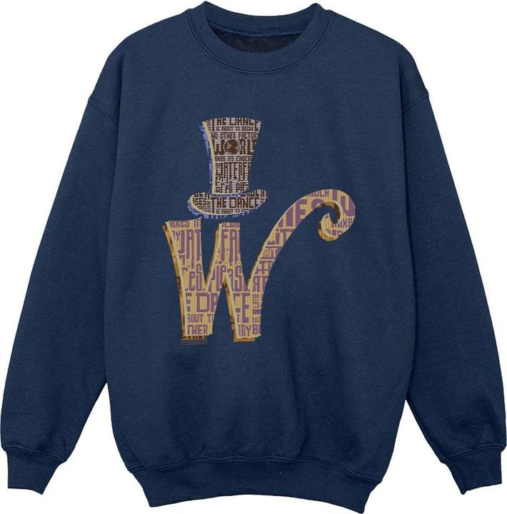 Actual product image Willy Wonka & the Chocolate Factory Boys W Logo Hat Sweatshirt (152, 158)
