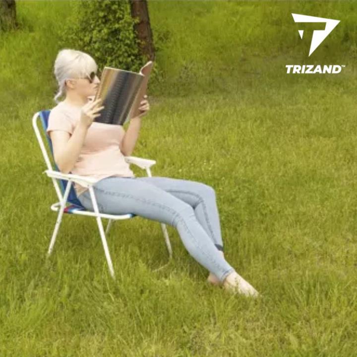 Produktbild Trizand „Bergamo“ CAMPINGSTUHL Klappbarer Outdoor-Stuhl BLAU