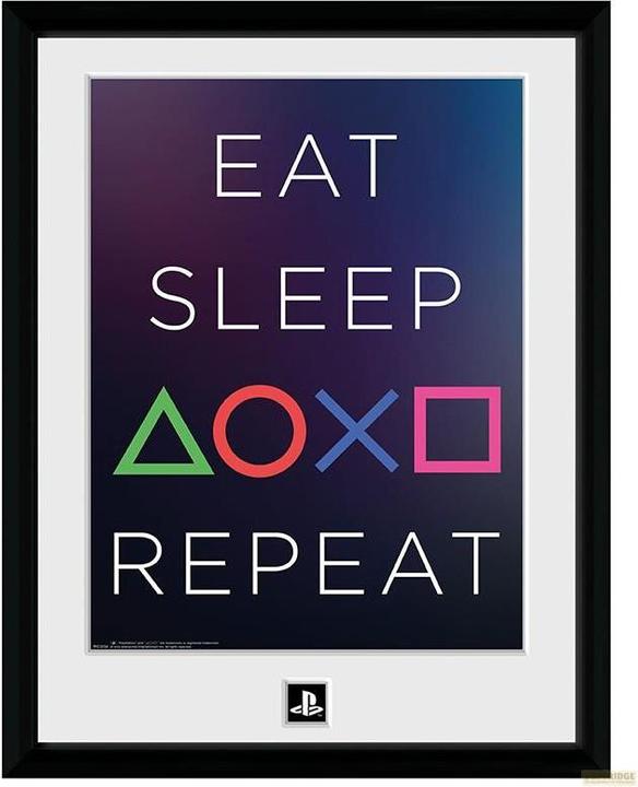 Actual product image GB Eye PLAYSTATION - Framed print Eat Sleep Repeat 30x40 x2 (Playstation Classic)