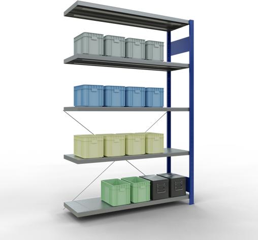 Actual product image Schulte Lagertechnik MULTIplus250 boltless bay system with cross brace