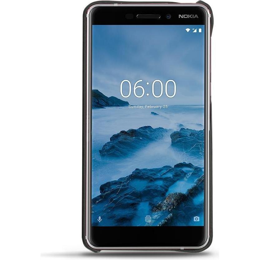 Thumbnail - Noreve Lederschutzhülle (Nokia 6 (2018)), Smartphone Hülle, Orange