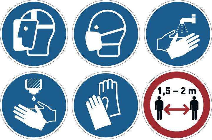 Image du produit Durable Autocollants d'information pour le marquage au sol