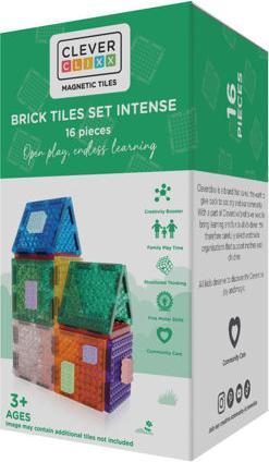 Actual product image Cleverclixx Brick Tiles Pack Intense | 16 Teile