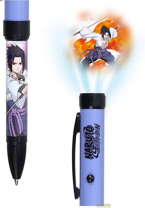 Image du produit SD Toys Naruto Shippuden Kugelschreiber mit Licht-Projektor Sasuke (1x)