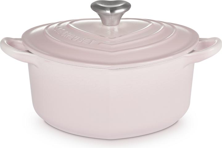 Actual product image Le Creuset Heart Roaster with Heart Knob Shell Pink (20 cm, Casserole + Stewpot, Cast iron)