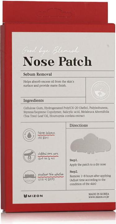 Productafbeelding Mizon Neus Patch van Goodbye Blemish Line voor neus poriën puistjes olie en acne mee-eters verwijderen