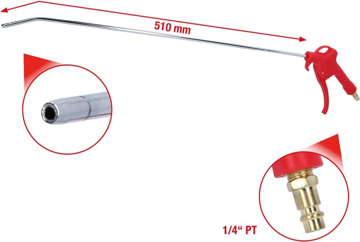Actual product image KS Tools Universal compressed air blow-off gun
