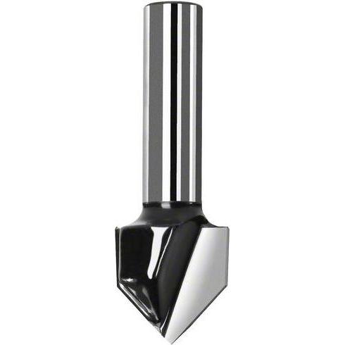 Thumbnail - Bosch Professional Zubehör, Fräser, V-Nutfräser, 1/4-Zoll, D1 6,3 mm, L 9,2 mm, G 45 mm, 90°