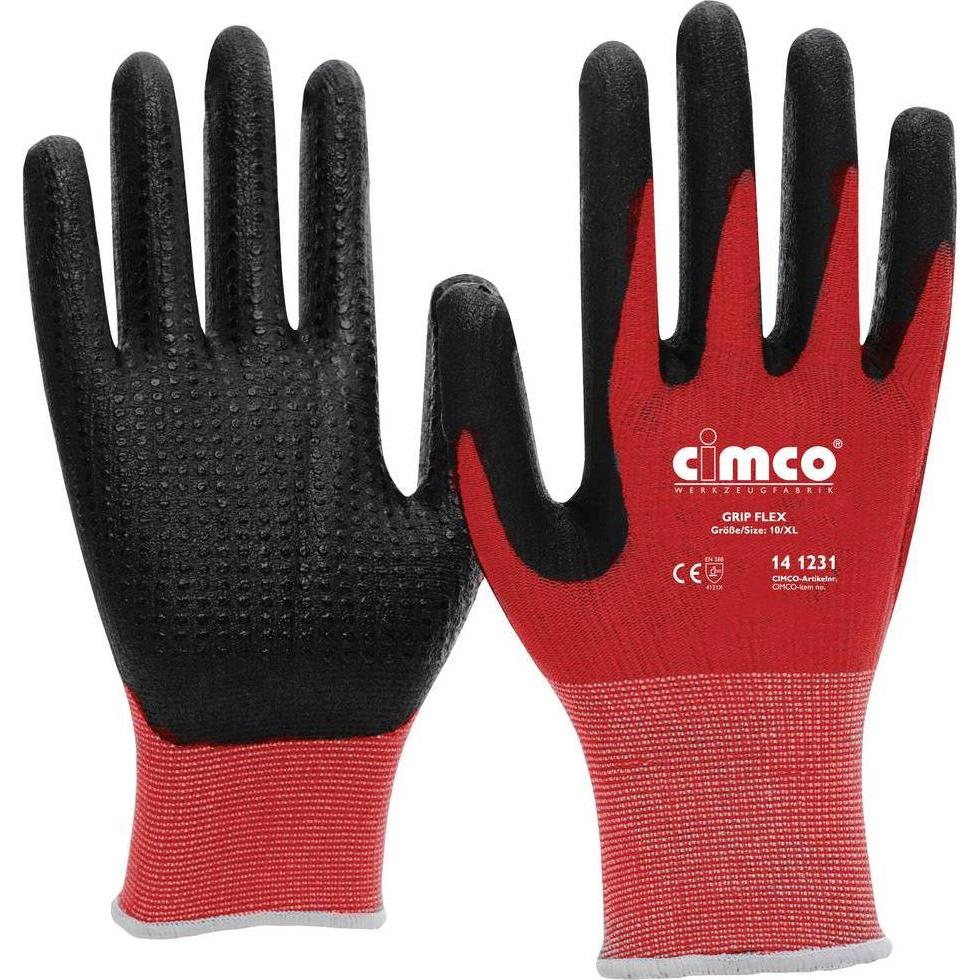 Cimco, Schutzhandschuhe, Arbeitshandschuh Grip Flex Grösse 10/XL (XL)