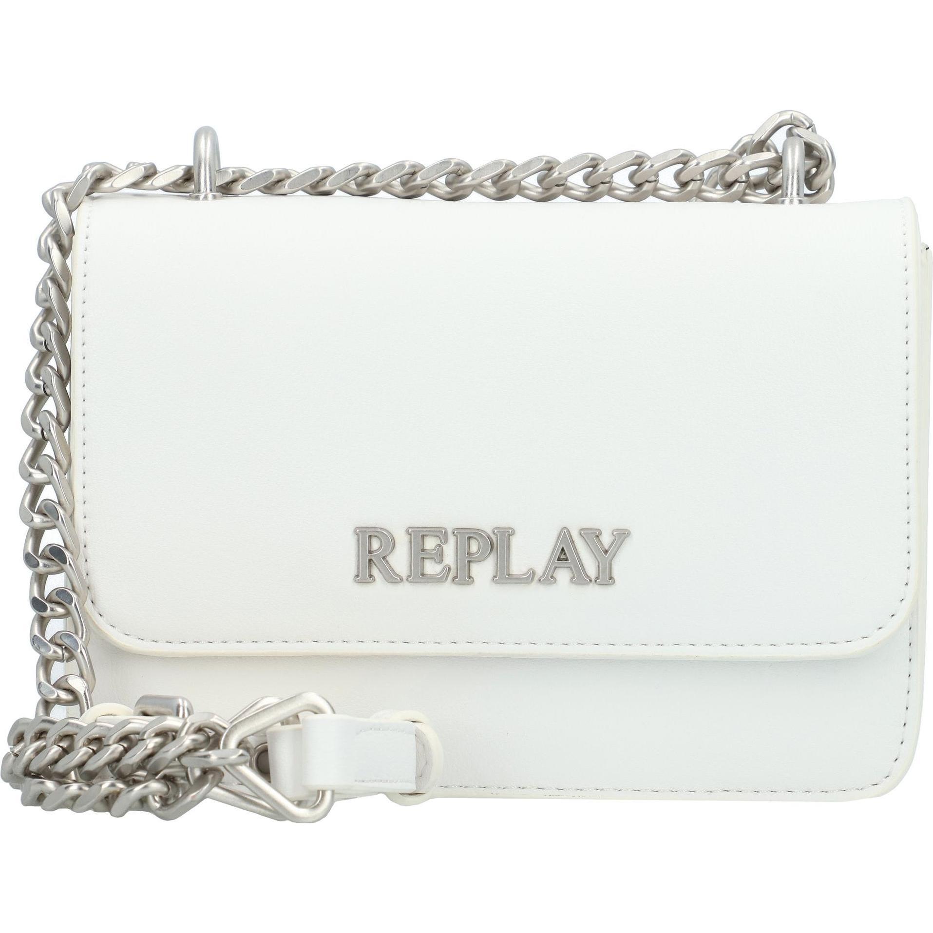 Replay, Handtasche, Woman Umhängetasche 19 cm, Weiss