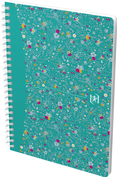 Produktbild Oxford FORME FLORAL - Spiralbuch (A5, Kariert, Harter Einband)