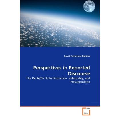 Perspectives in Reported Discourse, Fachbücher