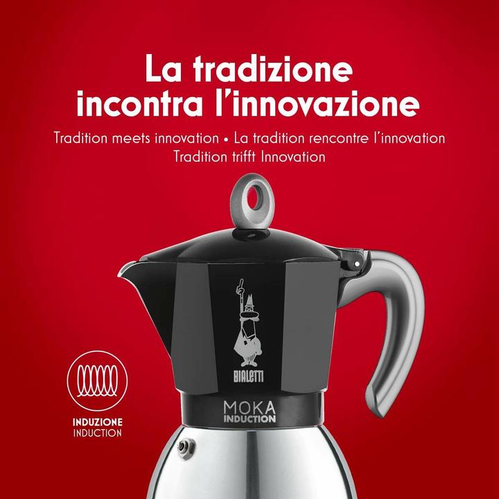Actual product image Bialetti moka induction (4 T.)