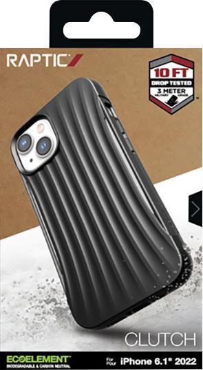 Actual product image X-Doria Raptic Clutch Case iPhone 14 Back Cover Black (Apple iPhone 14)