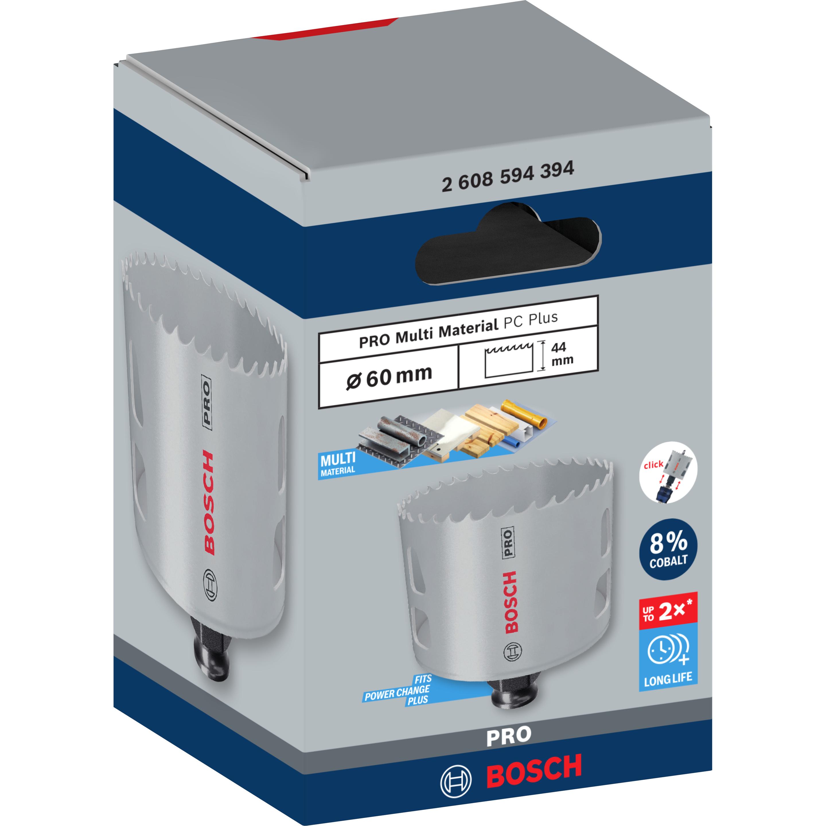 Thumbnail - Bosch Professional Zubehör, Lochsäge, PRO Multi Material PC Plus Lochsäge, 60 mm (60 Millimeter)
