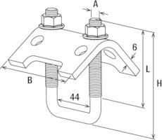 Actual product image Fischer Beam claw TKR 124