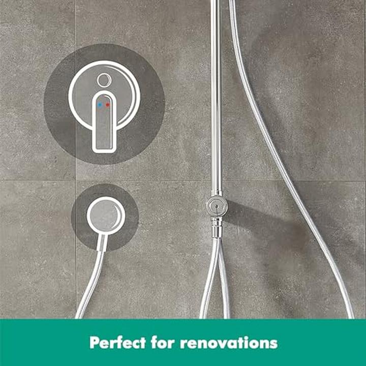 Actual product image hansgrohe Crometta S shower system 240 1 spray type water-saving 9 l/min Reno