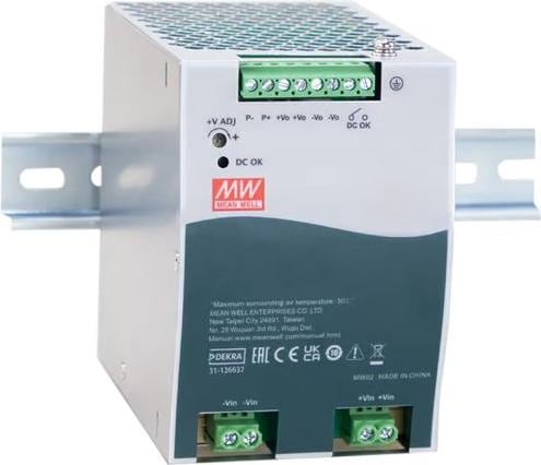 Actual product image MeanWell Power supply unit for DIN rail, 85%, 12V, 16.7A, 200W, adjustable