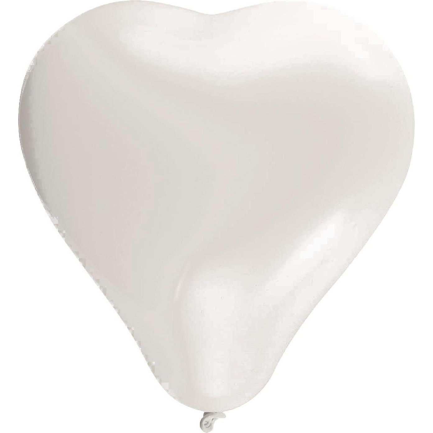 Thumbnail - Stylex Luftballon Herz 6ST weiss
