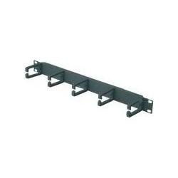 Tecline exertis Connect - Kabelführungsplatte für Schaltschrank - 1U - 48.3 cm (19"), Serverschrank Zubehör, Schwarz