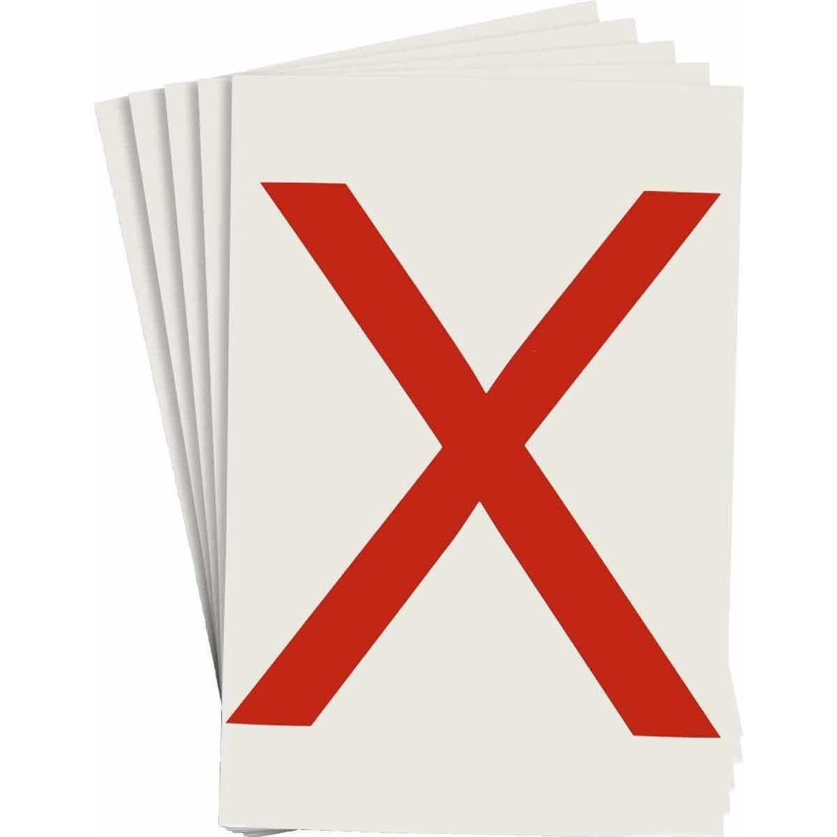 Brady, Etiketten, ToughStripe Etiketten mit Nummern und Buchstaben, rot