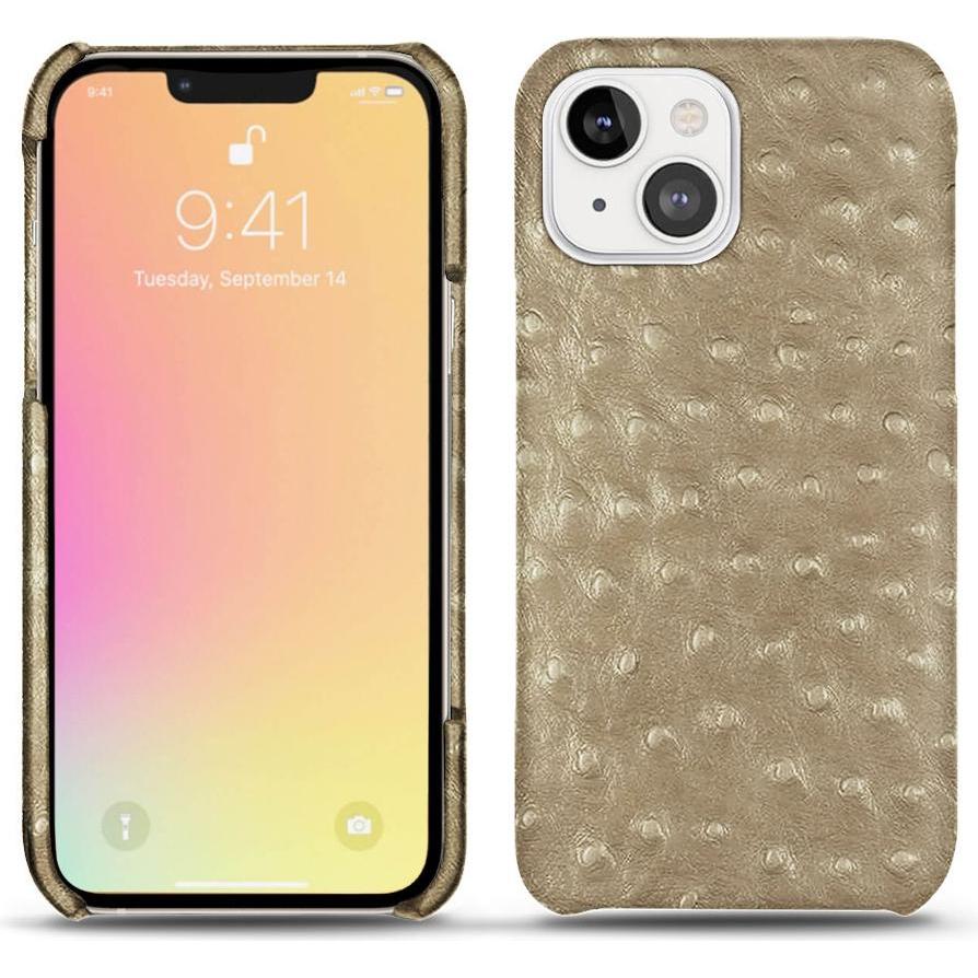Noreve Lederschutzhülle (Apple iPhone 13), Smartphone Hülle, Beige