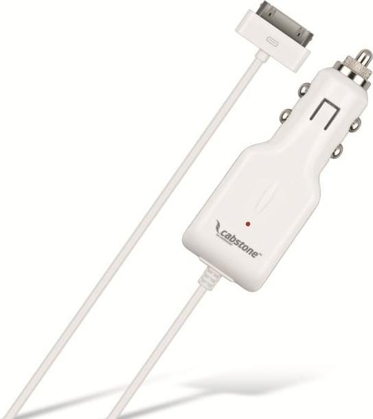 Produktbild Cabstone KFZ-Ladekabel für Apple iPad/iPhone/iPod 30-Pin, 1 A, weiss