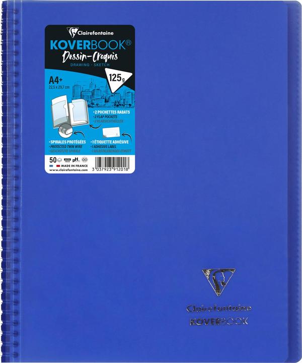Produktbild Clairefontaine Koverbook Skizzenblock (A4+, Weicher Einband)