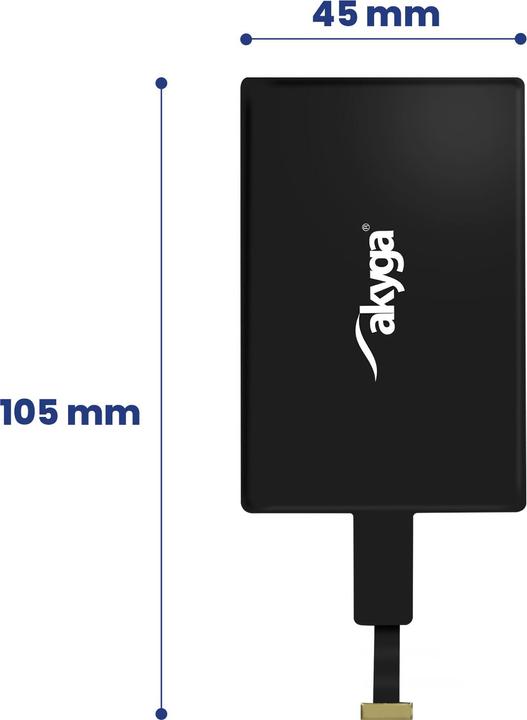 Image du produit Akyga Adaptateur QI AK-QIR-01A microUSB