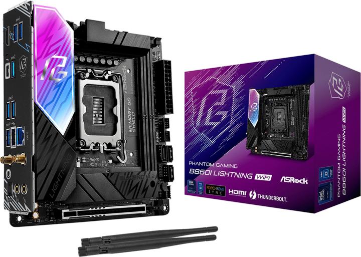 AsRock MB Intel 1851 B860I Lightning WiFi (LGA 1851, Intel B860, Mini-ITX)