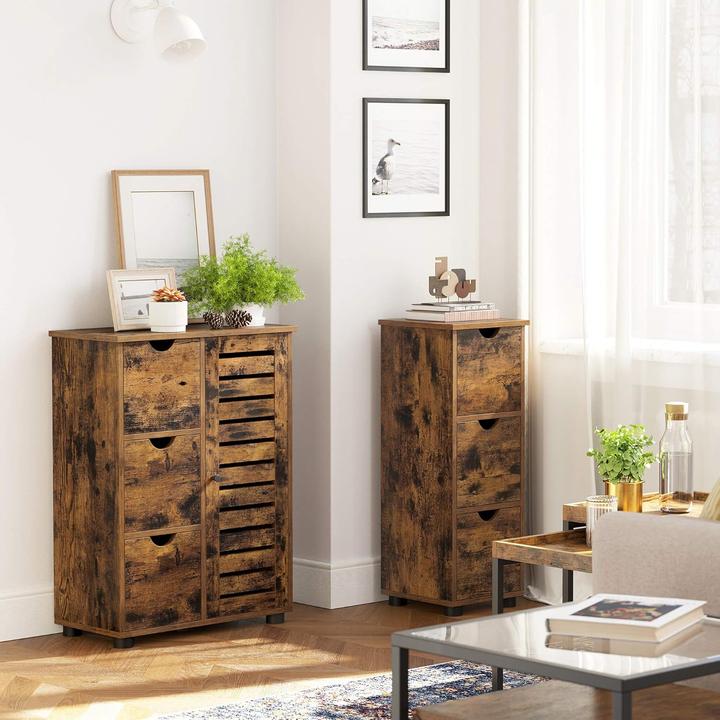 Produktbild Vasagle Badschrank braun 60,0 x 30,0 x 80,0 cm (60 x 30 x 80 cm)