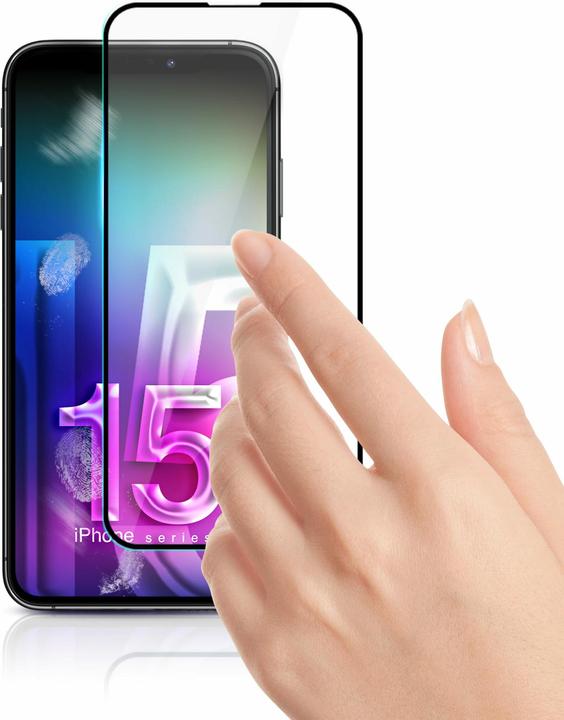 Image du produit 3MK HardGlass Max Lite iPhone 15 6.1" czarny/black, Fullscreen Glass Lite (1 pcs, Apple iPhone 15)