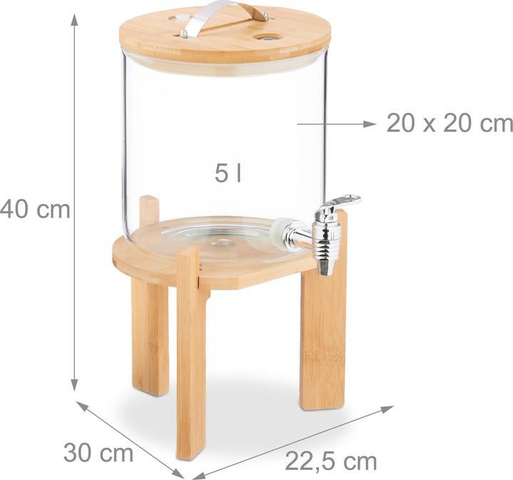 Image du produit Relaxdays Getränkespender für Kalt- & Heissgetränke