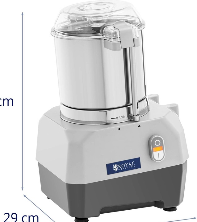 Produktbild Royal Catering Tischkutter Küchencutter Kutter Küchenmaschine 1500 U/min 5 L Edelstahl Gastro (735 W)