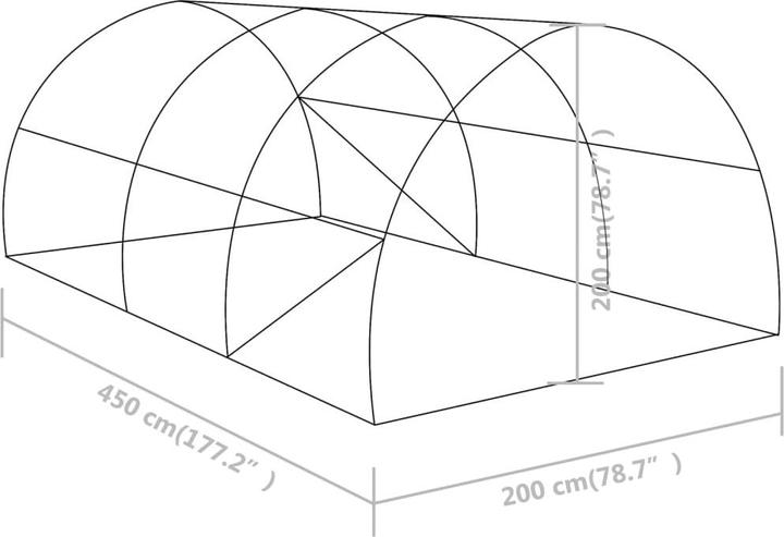 Immagine prodotto vidaXL Gewächshaus