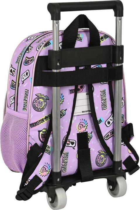 Produktbild Monster High Schulrucksack mit Rädern Best boos Lila 28 x 34 x 10 cm