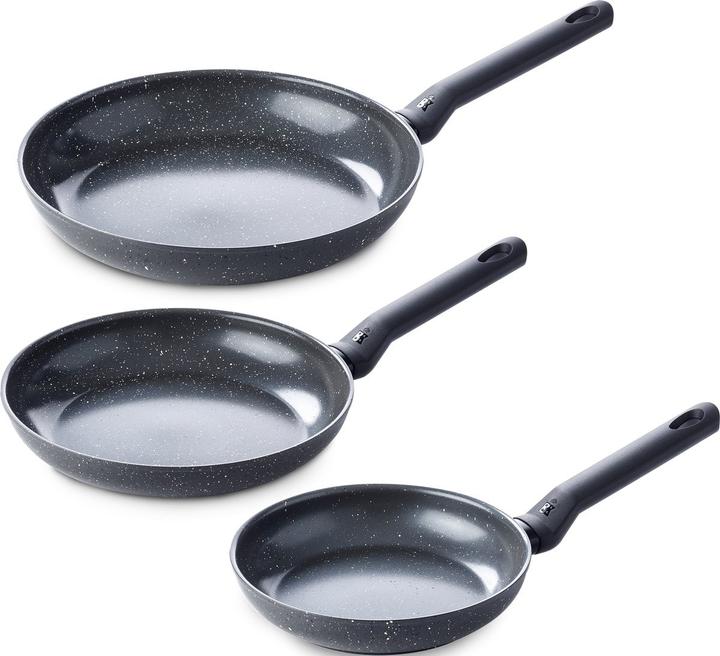 BK Universe 3 delige koekenpannenset 20-24-28 cm - inductie - PFAS-vrij (Poêle à frire, Aluminium)