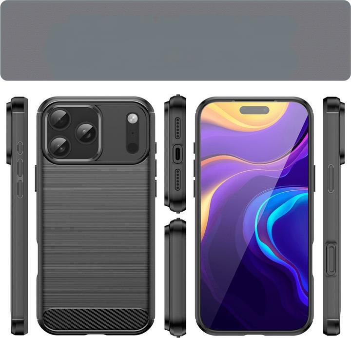 Produktbild Cover-Discount iPhone 17 Pro Max - Metall Carbon Look Hülle (Apple iPhone 17 Pro Max)