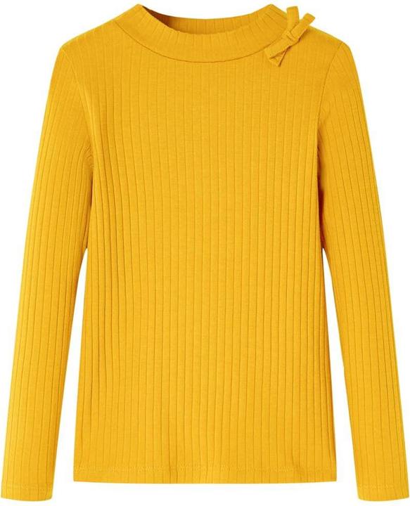 Immagine prodotto vidaXL Camicia da bambino a maniche lunghe ocra 116, materiale: 95% cotone. 5 (116)