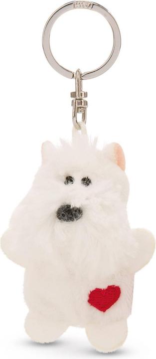 Produktbild Magni NICI Schlüsselanhänger Hund mit Herz weiss 5cm