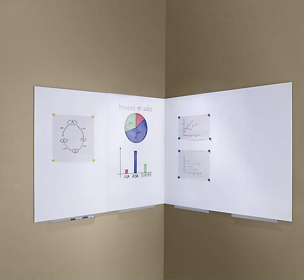 Actual product image Rocada Whiteboard module, PRO version - sheet steel, coated,. (75 x 115 cm)