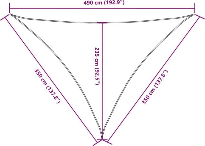 Actual product image vidaXL Awning (350 x 350 x 490 cm)
