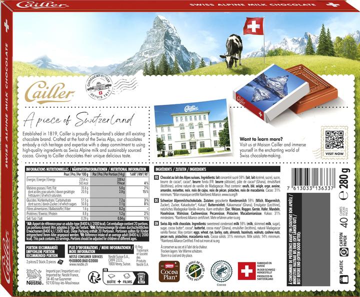 Actual product image Cailler Souvenirs (280 g)