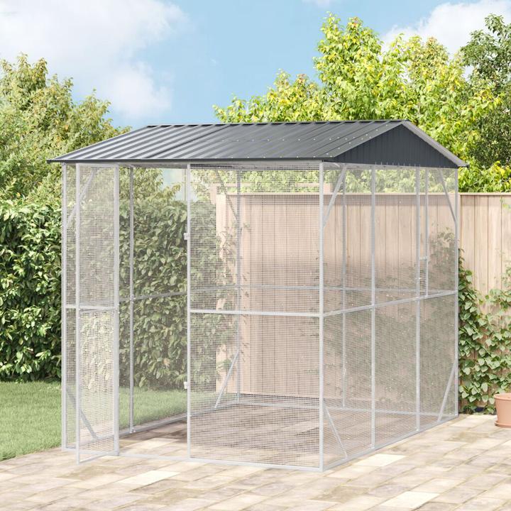 Produktbild vidaXL Voliere Anthrazit 310x227x247 cm Stahl