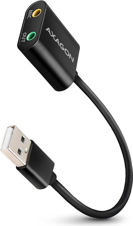 Axagon ADA-12 USB 2.0, Stereo Audio Mini Adapter, 15 cm kabellengte (USB)