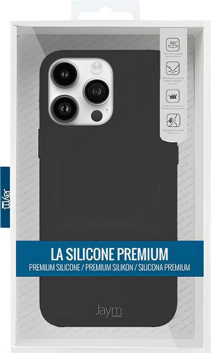 Actual product image Jaym Premium silicone case, Black Series (Apple iPhone 12 Pro Max)