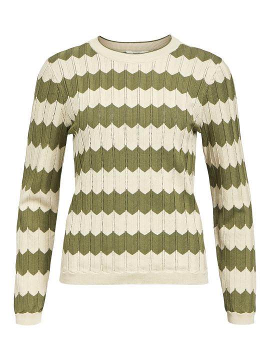 Produktbild Object Gestreifter Strickpullover (M)