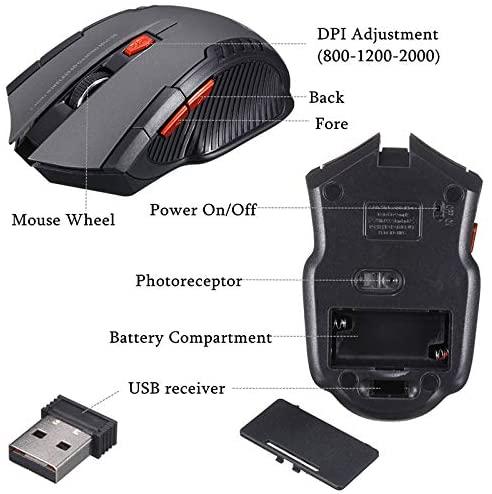 Produktbild PhoneLook Kabellose Gaming-Maus ultraschnell und präzise 2.4 Ghz Perfekt für FPS Games (Kabellos)