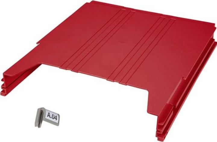 Actual product image Eichner BIG wall-mounted sorting system, for format A4, filling height 34 mm, red (A4)