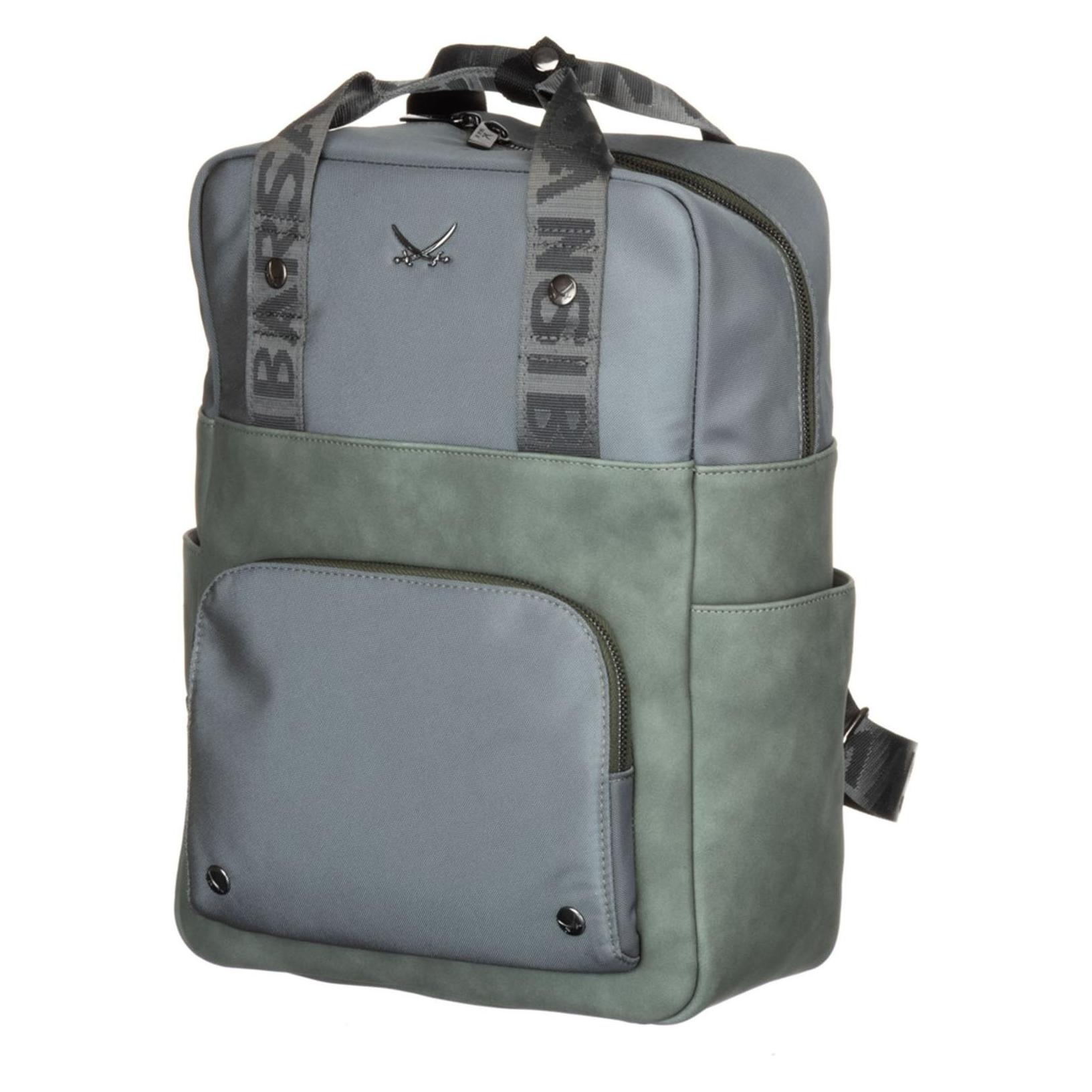Sac à Dos De Loisirs Zanzibar Pour Femme – Vert Olive / Noir, En Nylon Et Polyuréthane, Pour Ordinateur Portable